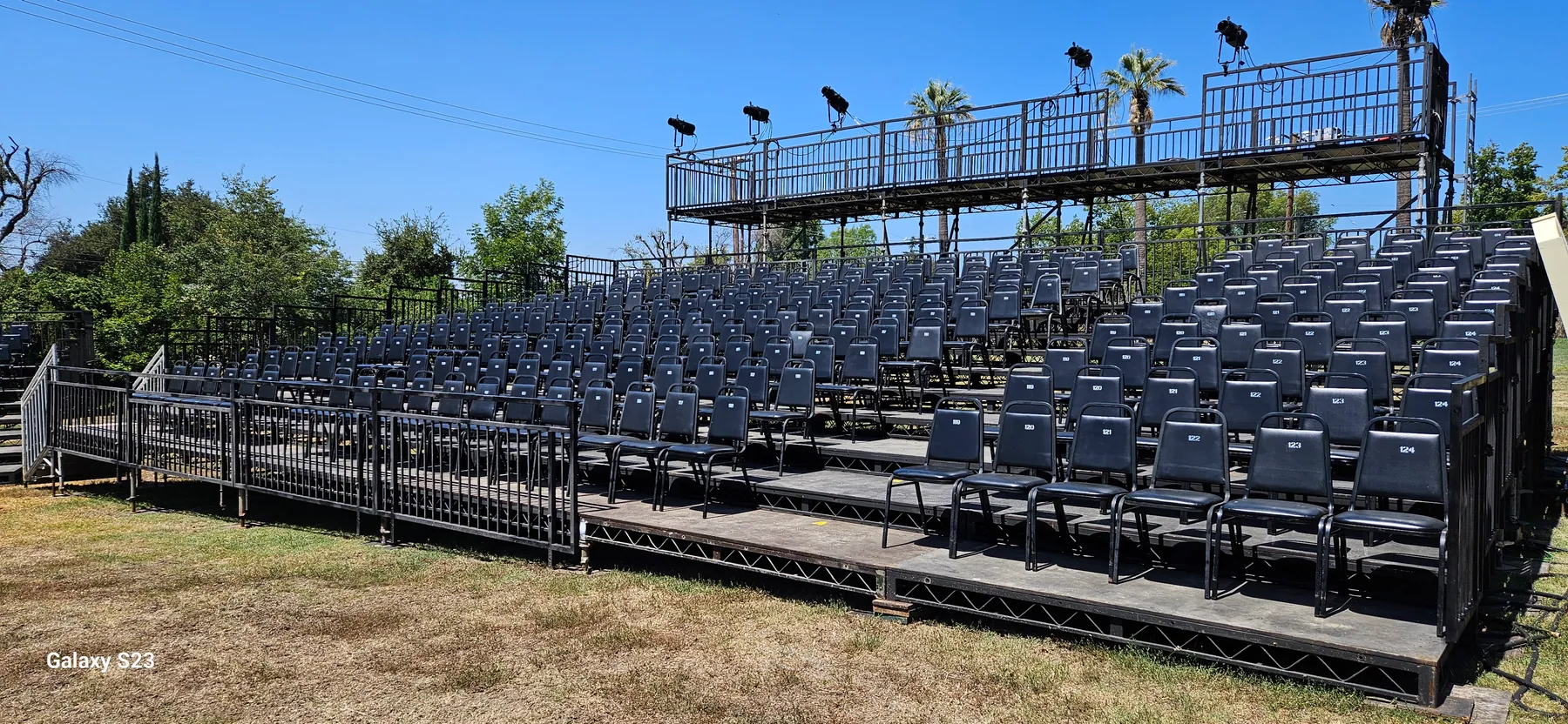 Outdoor chair riser installation